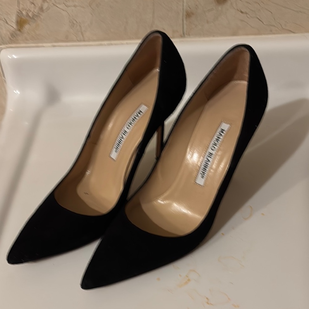 Manolo Blahnik Black Women's Heels